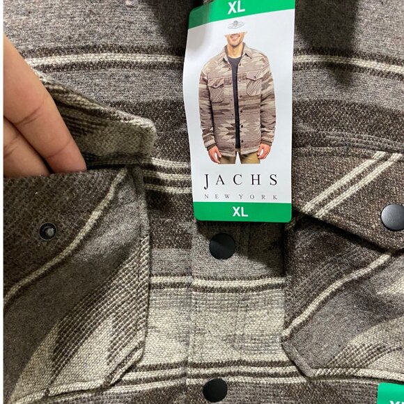 NWT Jachs New York Mens Aztec Sherpa-Lined Snap Button Jacket XL - Picture 12 of 16